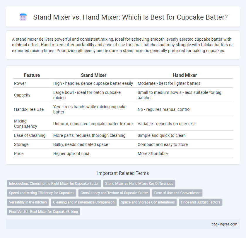 Stand Mixer vs. Hand Mixer: Which Is Best for Cupcake Batter?