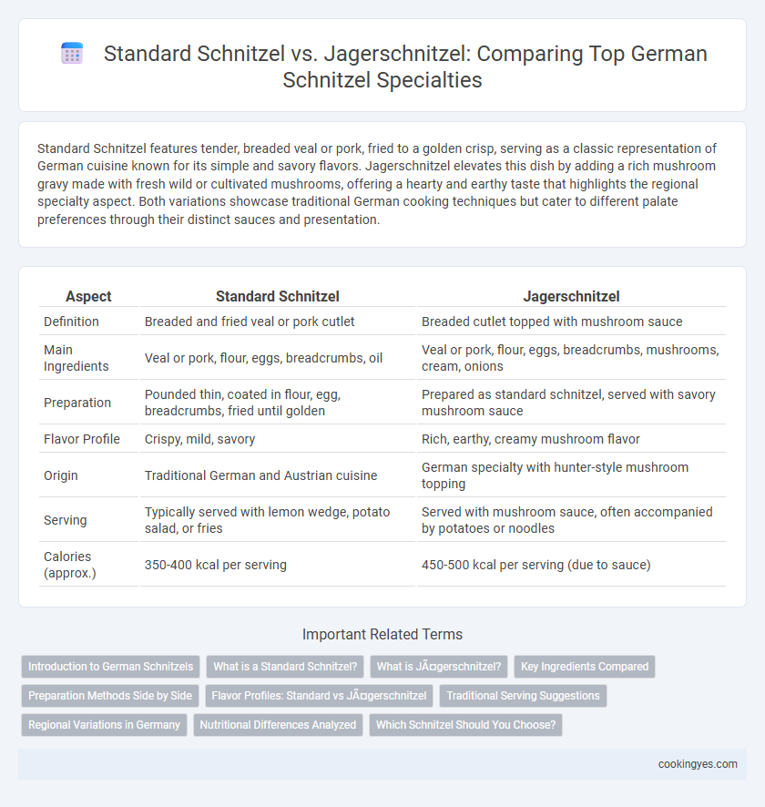 Standard Schnitzel vs. Jagerschnitzel: Comparing Top German Schnitzel Specialties
