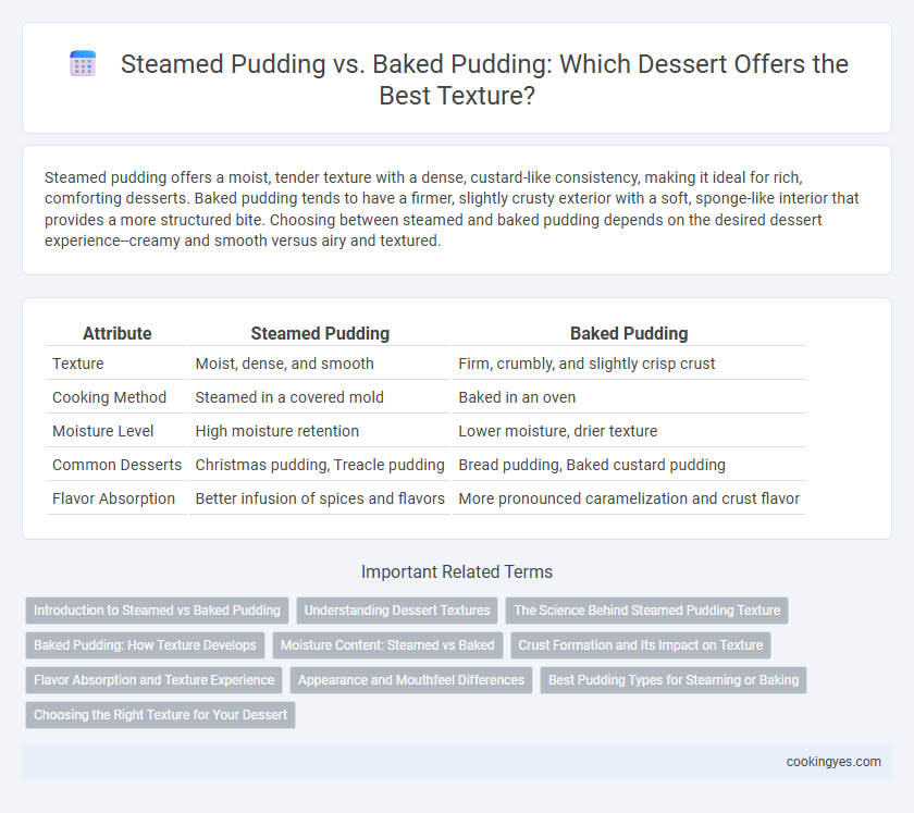 Steamed Pudding vs. Baked Pudding: Which Dessert Offers the Best Texture?