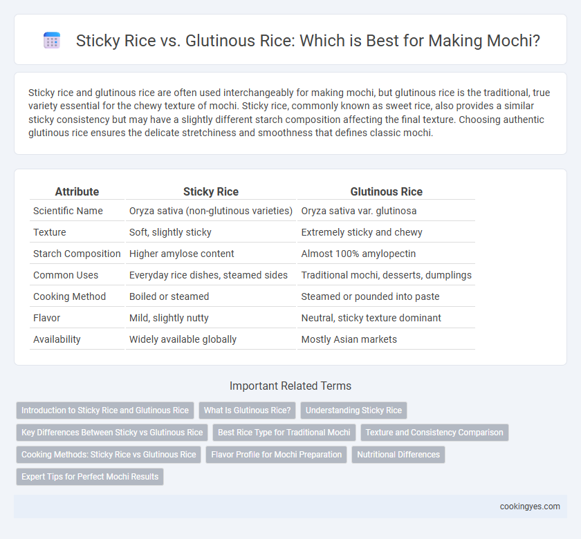 Sticky Rice vs. Glutinous Rice: Which is Best for Making Mochi?