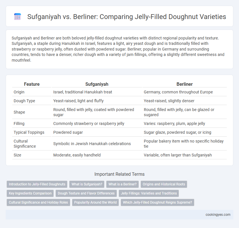 Sufganiyah vs. Berliner: Comparing Jelly-Filled Doughnut Varieties