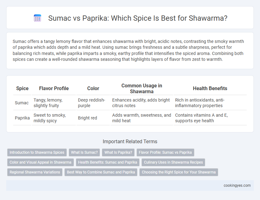 Sumac vs Paprika: Which Spice Is Best for Shawarma?