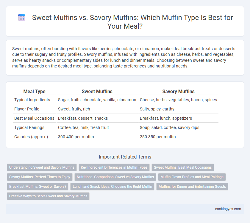 Sweet Muffins vs. Savory Muffins: Which Muffin Type Is Best for Your Meal?