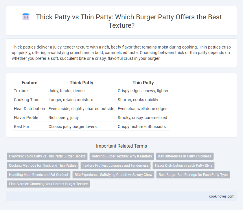 Thick Patty vs Thin Patty: Which Burger Patty Offers the Best Texture?
