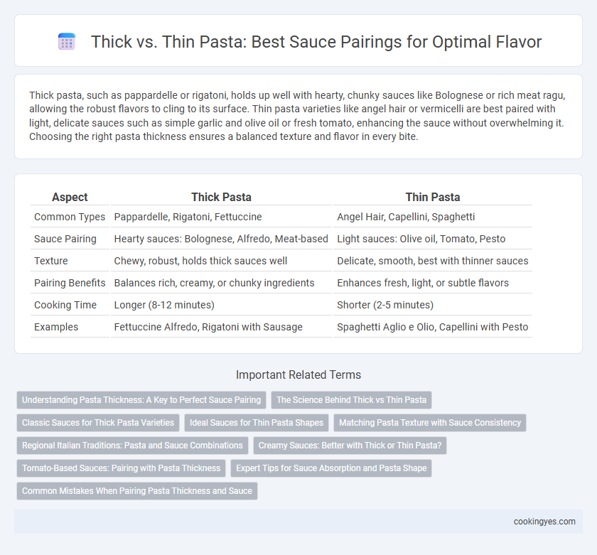 Thick vs. Thin Pasta: Best Sauce Pairings for Optimal Flavor