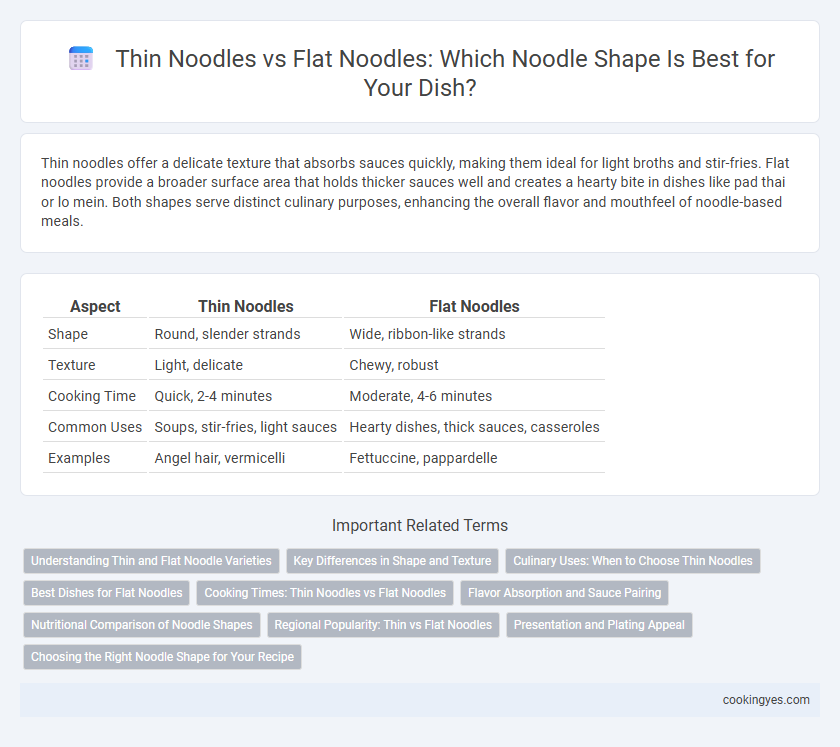 Thin Noodles vs Flat Noodles: Which Noodle Shape Is Best for Your Dish?