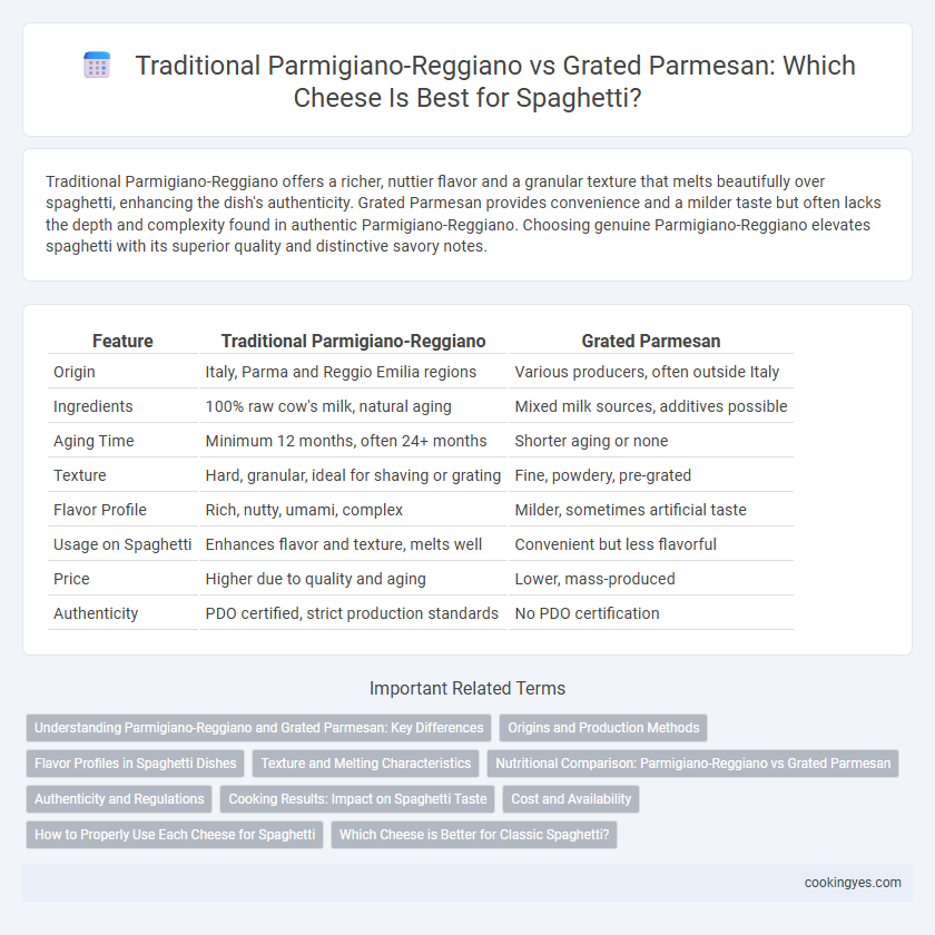 Traditional Parmigiano-Reggiano vs Grated Parmesan: Which Cheese Is Best for Spaghetti?