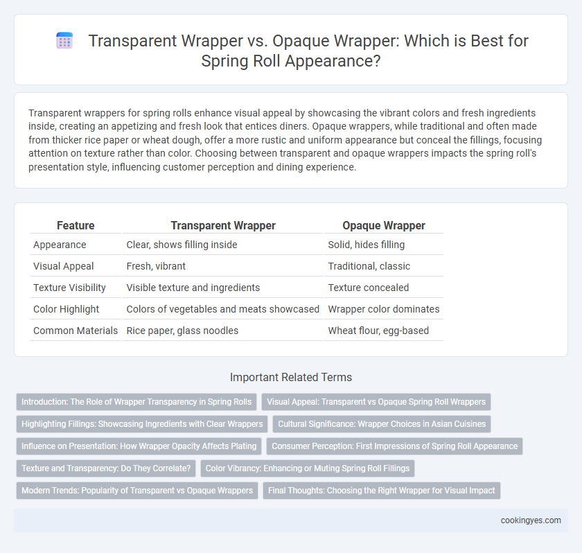 Transparent Wrapper vs. Opaque Wrapper: Which is Best for Spring Roll Appearance?