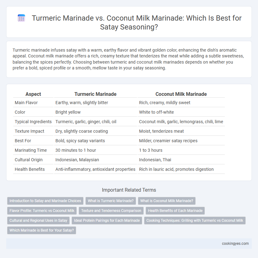 Turmeric Marinade vs. Coconut Milk Marinade: Which Is Best for Satay Seasoning?