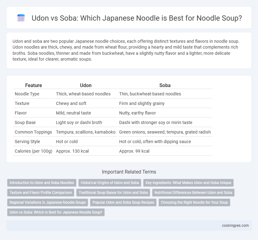 Udon vs Soba: Which Japanese Noodle is Best for Noodle Soup?