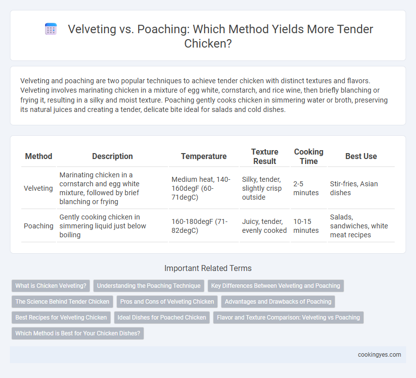 Velveting vs. Poaching: Which Method Yields More Tender Chicken?