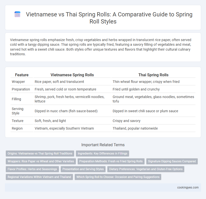 Vietnamese vs Thai Spring Rolls: A Comparative Guide to Spring Roll Styles