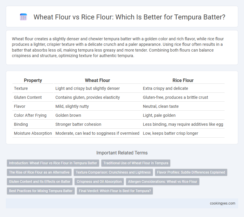 Wheat Flour vs Rice Flour: Which Is Better for Tempura Batter?