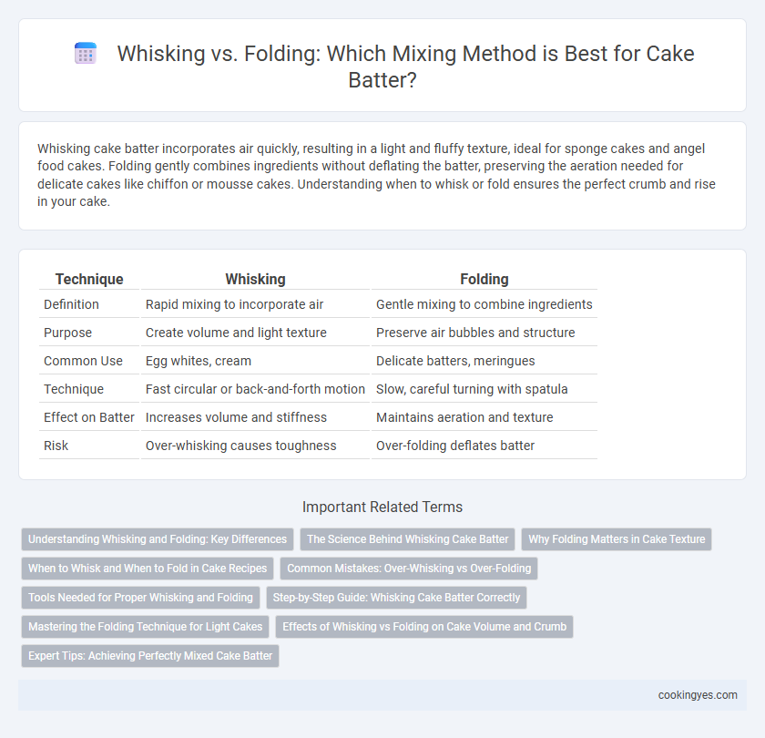Whisking vs. Folding: Which Mixing Method is Best for Cake Batter?