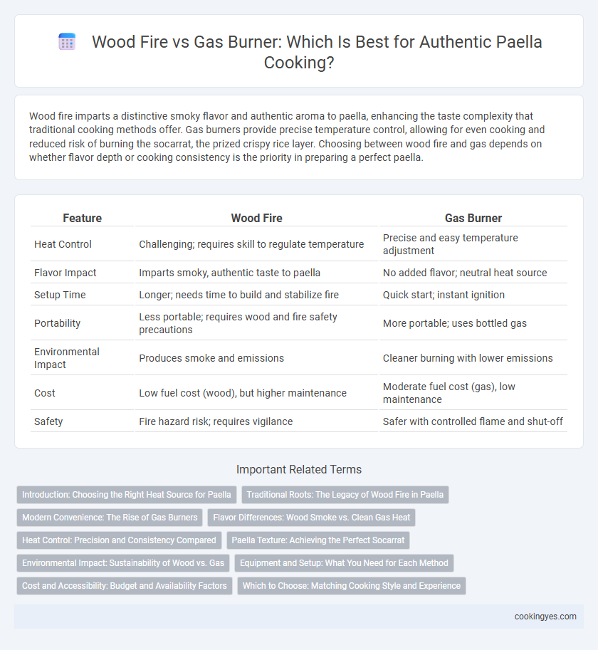 Wood Fire vs Gas Burner: Which Is Best for Authentic Paella Cooking?