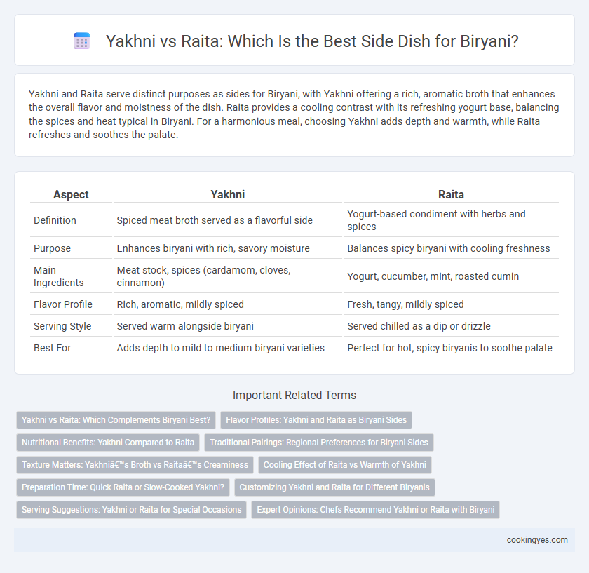 Yakhni vs Raita: Which Is the Best Side Dish for Biryani?