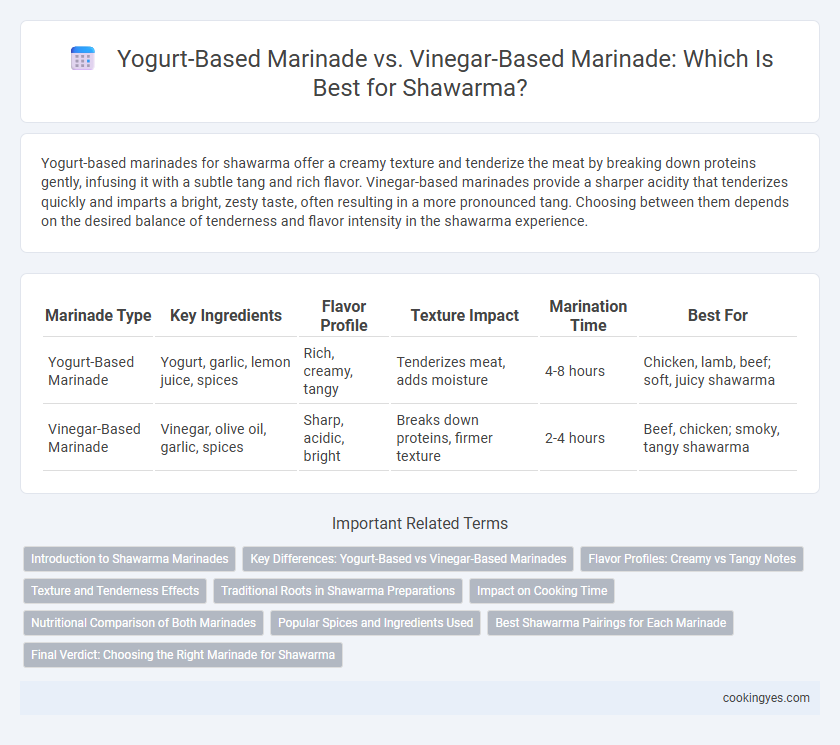Yogurt-Based Marinade vs. Vinegar-Based Marinade: Which Is Best for Shawarma?