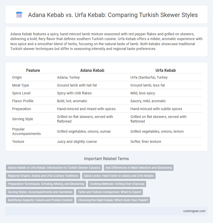 Adana Kebab vs. Urfa Kebab: Comparing Turkish Skewer Styles