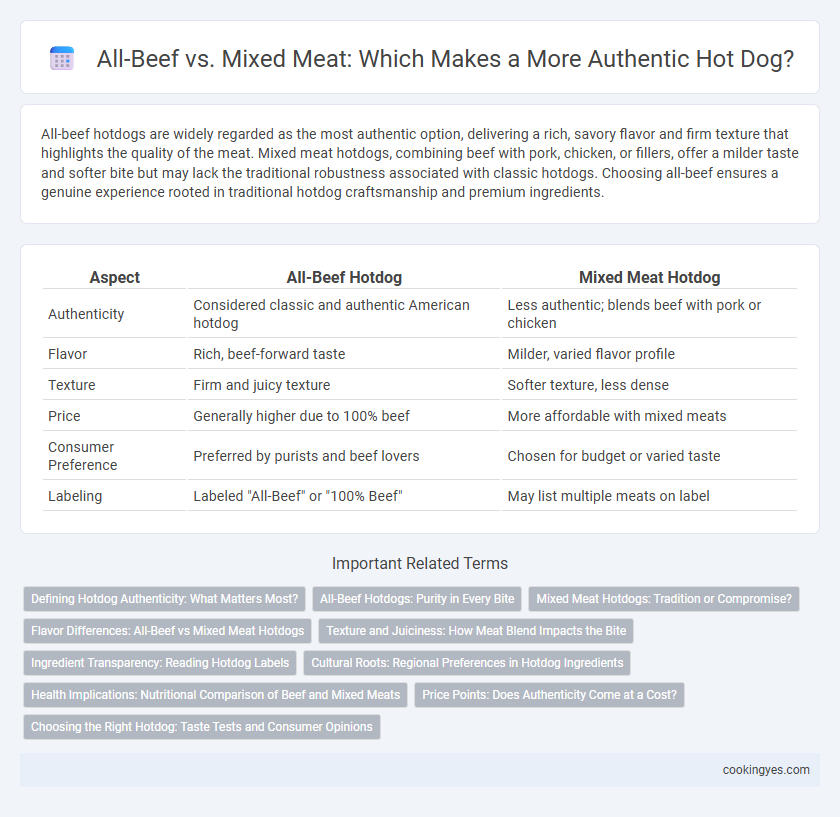All-Beef vs. Mixed Meat: Which Makes a More Authentic Hot Dog?