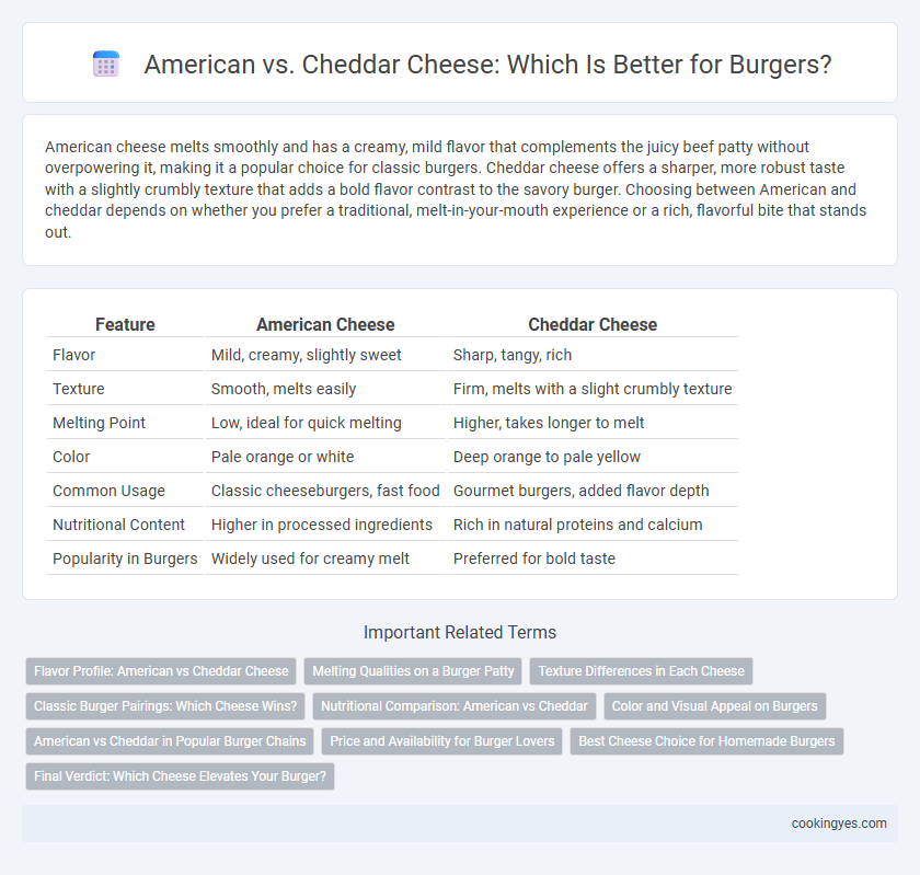 American vs. Cheddar Cheese: Which Is Better for Burgers?