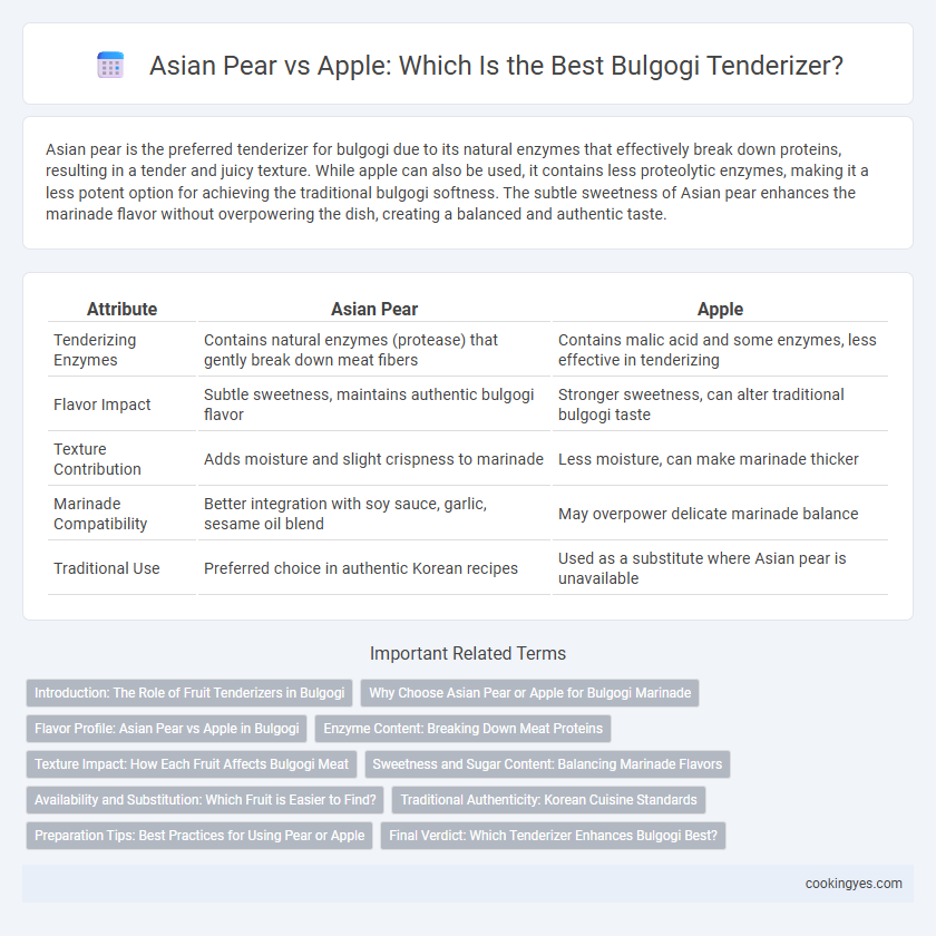 Asian Pear vs Apple: Which Is the Best Bulgogi Tenderizer?
