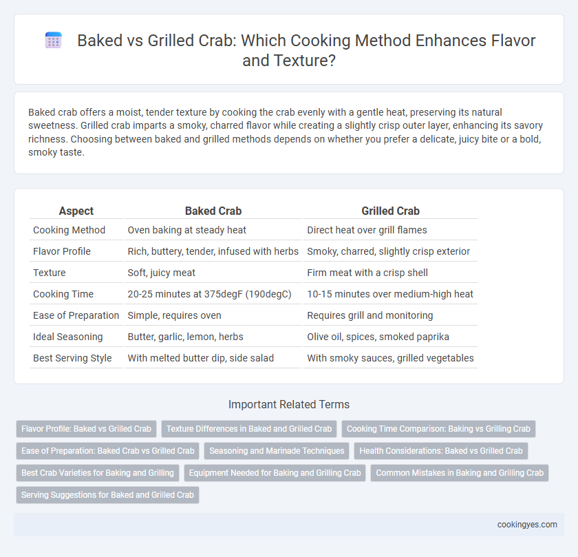 Baked vs Grilled Crab: Which Cooking Method Enhances Flavor and Texture?