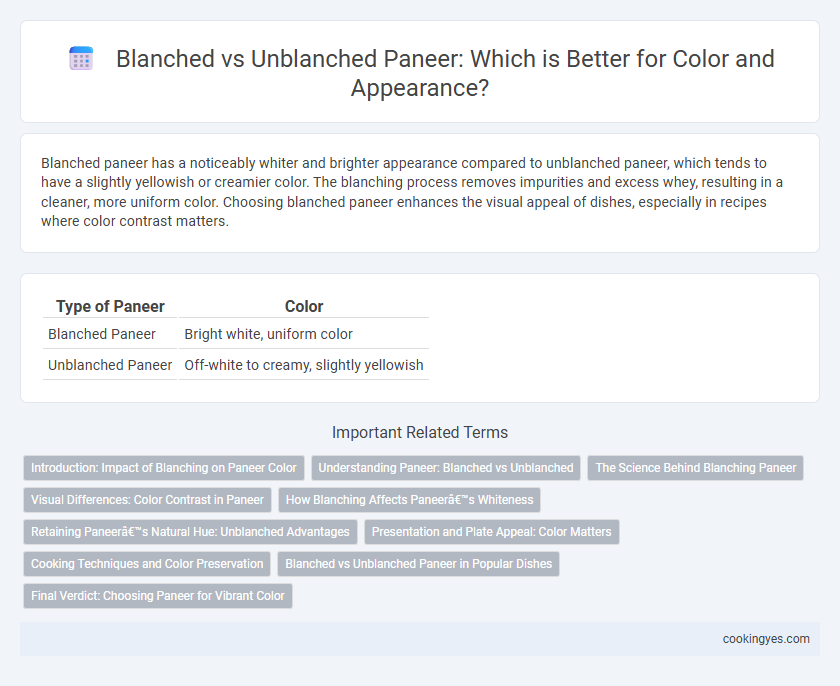 Blanched vs Unblanched Paneer: Which is Better for Color and Appearance?