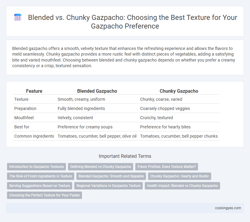 Blended vs. Chunky Gazpacho: Choosing the Best Texture for Your Gazpacho Preference