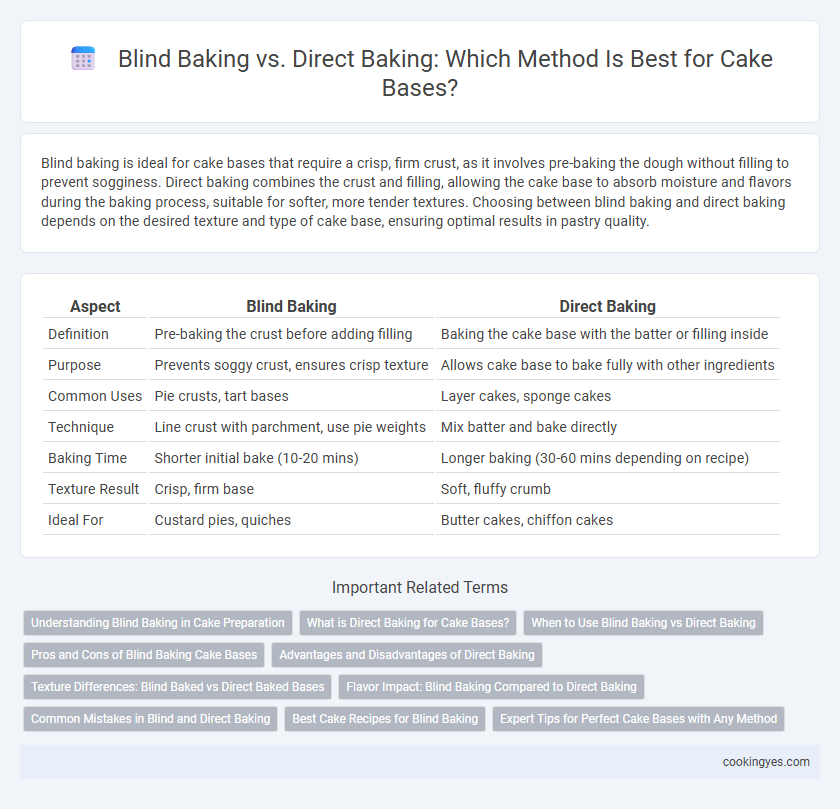 Blind Baking vs. Direct Baking: Which Method Is Best for Cake Bases?