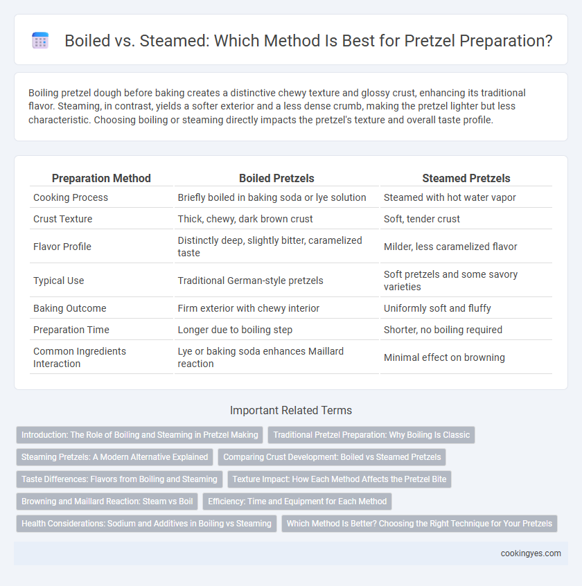 Boiled vs. Steamed: Which Method Is Best for Pretzel Preparation?