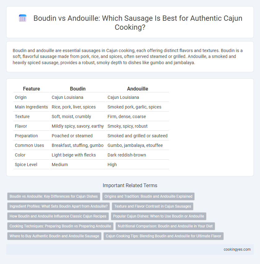 Boudin vs Andouille: Which Sausage Is Best for Authentic Cajun Cooking?