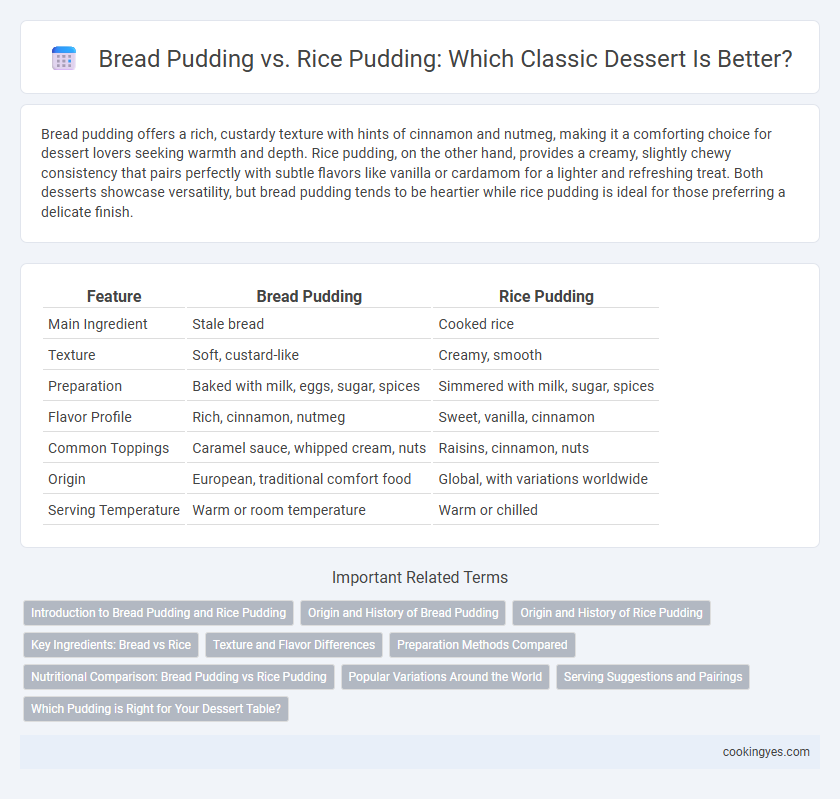 Bread Pudding vs. Rice Pudding: Which Classic Dessert Is Better?