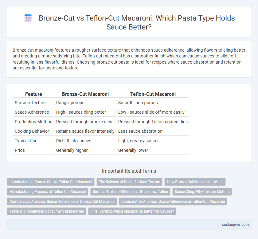 Bronze-Cut vs Teflon-Cut Macaroni: Which Pasta Type Holds Sauce Better?
