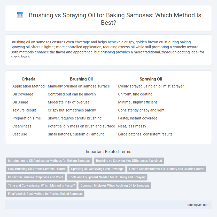 Brushing vs Spraying Oil for Baking Samosas: Which Method Is Best?