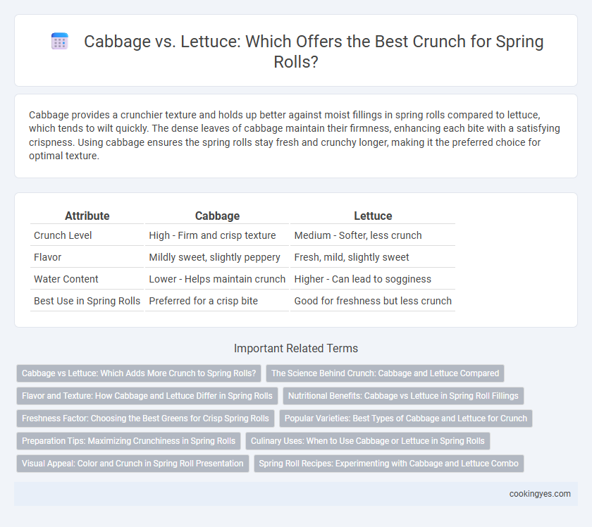 Cabbage vs. Lettuce: Which Offers the Best Crunch for Spring Rolls?