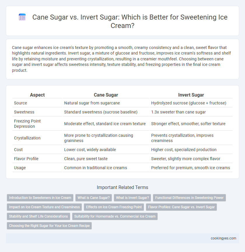 Cane Sugar vs. Invert Sugar: Which is Better for Sweetening Ice Cream?
