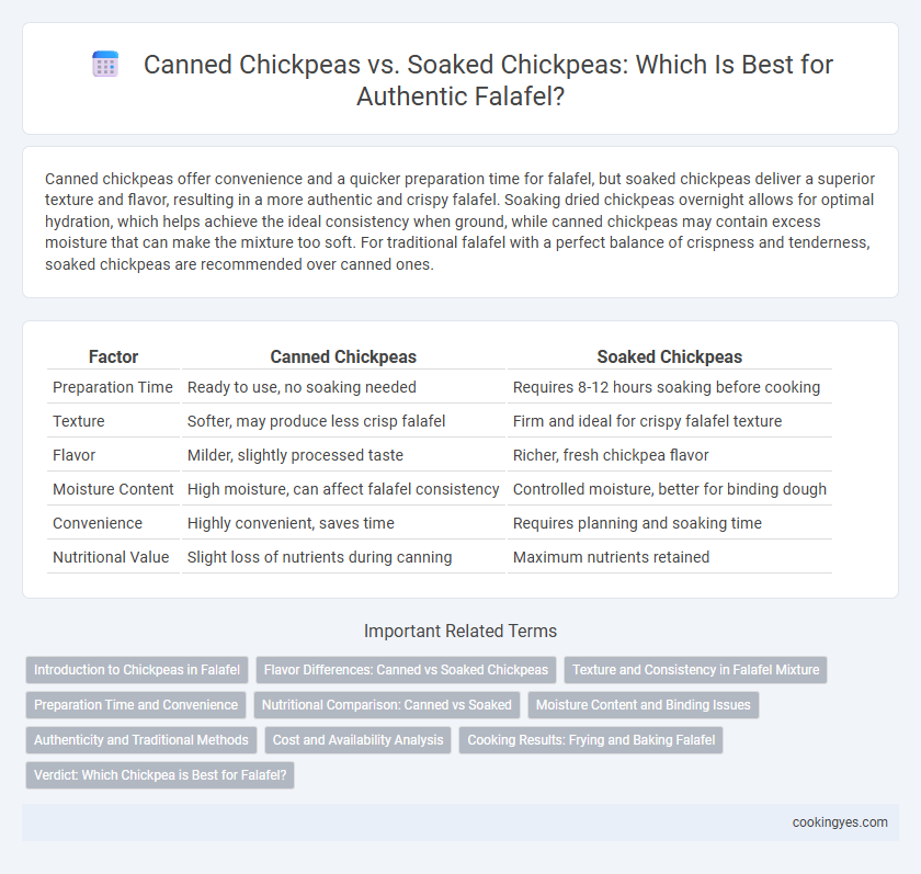 Canned Chickpeas vs. Soaked Chickpeas: Which Is Best for Authentic Falafel?