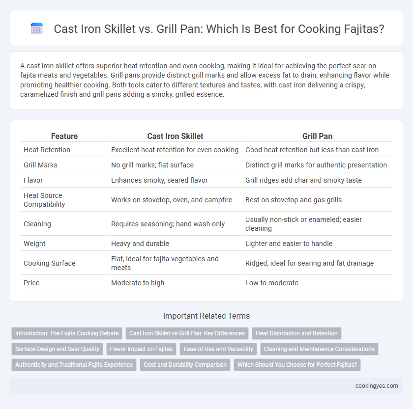 Cast Iron Skillet vs. Grill Pan: Which Is Best for Cooking Fajitas?