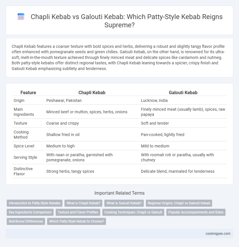 Chapli Kebab vs Galouti Kebab: Which Patty-Style Kebab Reigns Supreme?