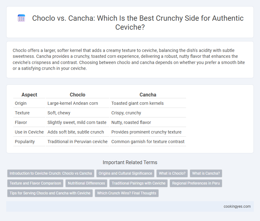 Choclo vs. Cancha: Which Is the Best Crunchy Side for Authentic Ceviche?