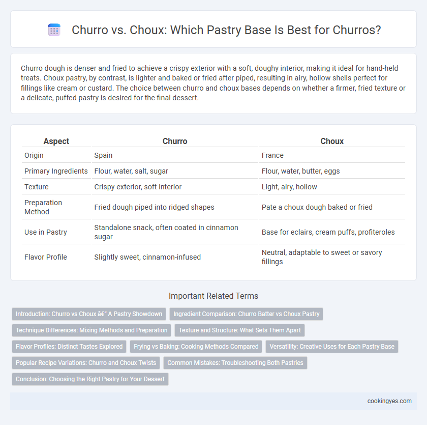 Churro vs. Choux: Which Pastry Base Is Best for Churros?