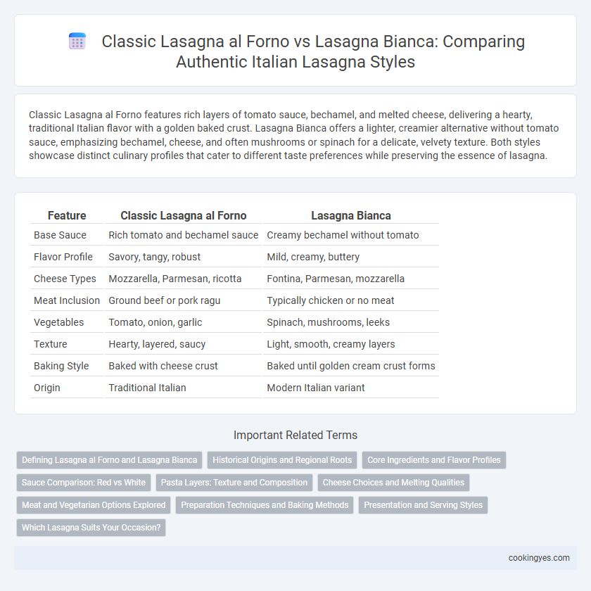 Classic Lasagna al Forno vs Lasagna Bianca: Comparing Authentic Italian Lasagna Styles