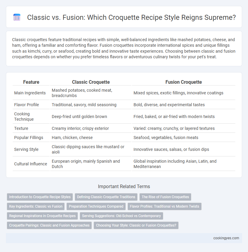 Classic vs. Fusion: Which Croquette Recipe Style Reigns Supreme?