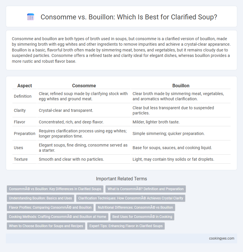 Consomme vs. Bouillon: Which Is Best for Clarified Soup?
