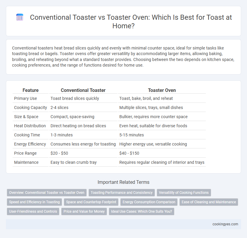Conventional Toaster vs Toaster Oven: Which Is Best for Toast at Home?