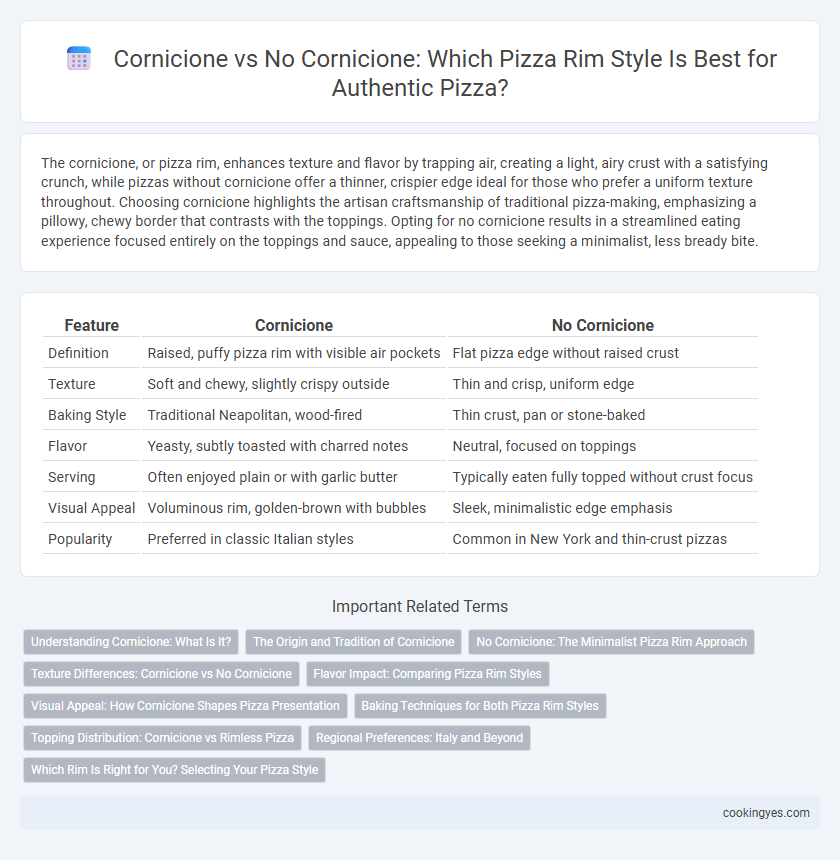 Cornicione vs No Cornicione: Which Pizza Rim Style Is Best for Authentic Pizza?