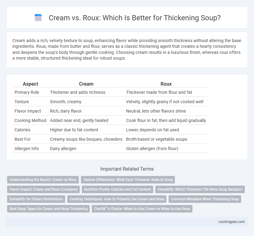 Cream vs. Roux: Which Is Better for Thickening Soup?