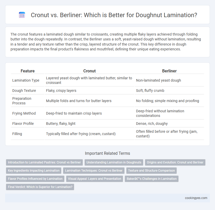 Cronut vs. Berliner: Which is Better for Doughnut Lamination?