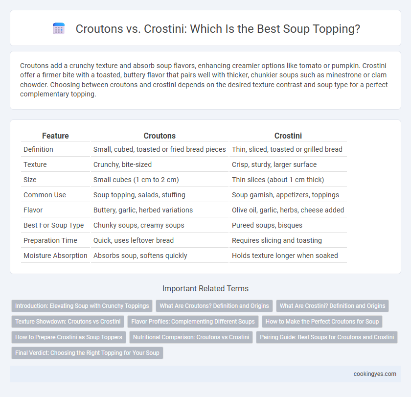 Croutons vs. Crostini: Which Is the Best Soup Topping?