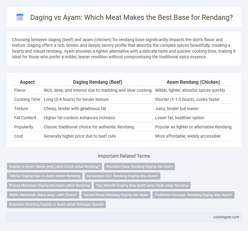 Daging vs Ayam: Which Meat Makes the Best Base for Rendang?